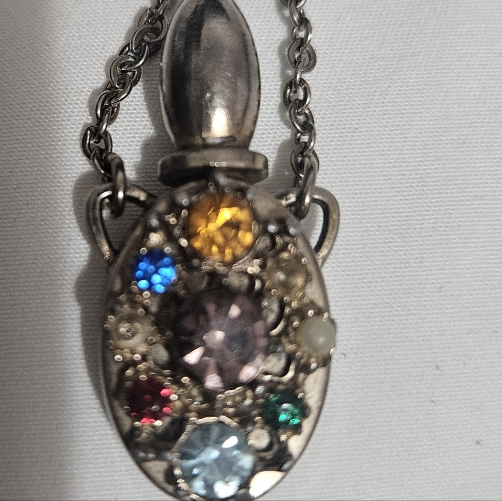 Vintage Rhinestone Perfume Bottle - Picture 4 of 4